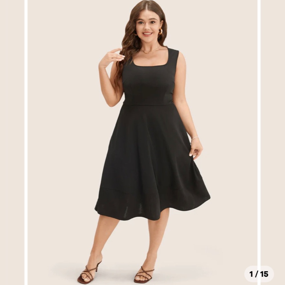 BloomChic Sleeveless Black Dress